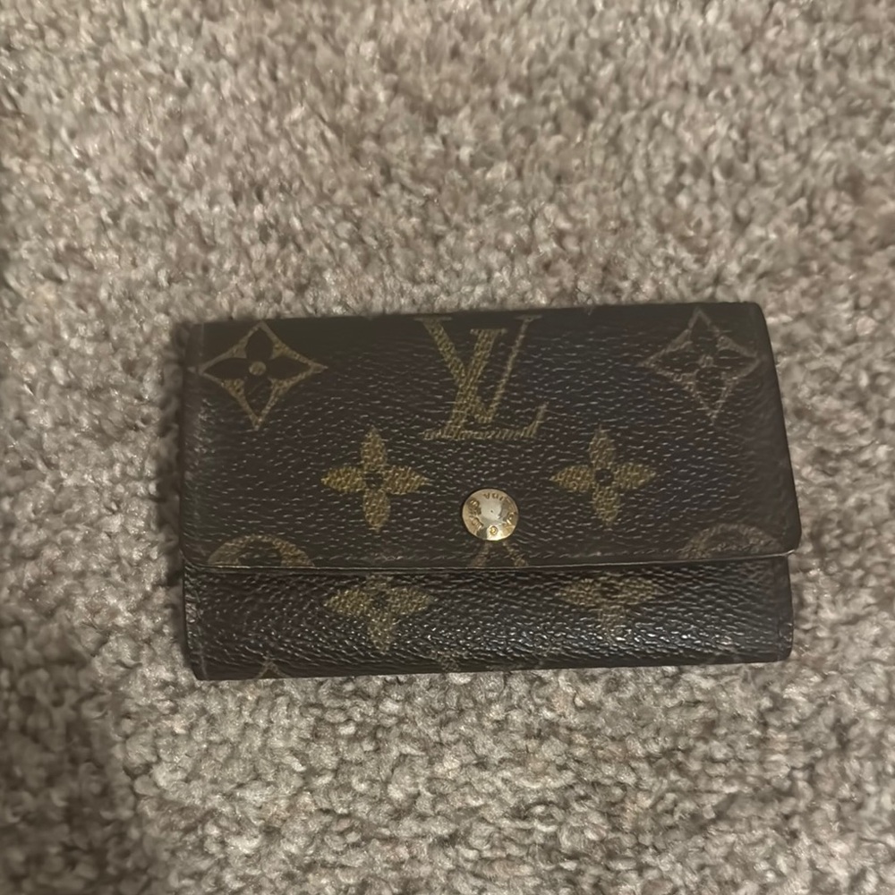 Louis Vuitton Black and Brown Monogram Wallet